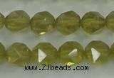 CLQ304 15.5 inches 12mm faceted nuggets lemon quartz beads