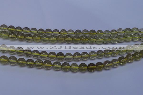 CLQ352 15 inches 8mm round natural lemon quartz beads wholesale