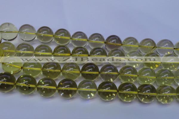 CLQ356 15 inches 16mm round natural lemon quartz beads wholesale