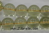 CLQ55 15.5 inches 16mm round natural lemon quartz beads wholesale