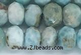 CLR104 15.5 inches 5*9mm faceted rondelle larimar gemstone beads