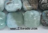 CLR125 15.5 inches 8*8mm square larimar gemstone beads