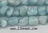 CLR134 15.5 inches 3*4mm - 4*6mm chips natural larimar gemstone beads