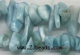 CLR135 15.5 inches 3*8mm - 6*15mm chips natural larimar gemstone beads