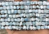 CLR142 15.5 inches 5*6mm - 6*8mm nuggets natural larimar beads