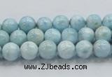 CLR16 15.5 inches 8mm round grade A natural larimar gemstone beads