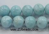 CLR18 15.5 inches 12mm round grade A natural larimar gemstone beads