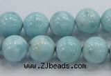 CLR18 15.5 inches 12mm round grade A natural larimar gemstone beads