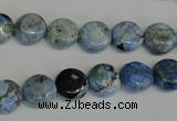CLR208 15.5 inches 10mm flat round larimar gemstone beads