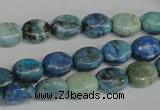 CLR214 15.5 inches 8*10mm oval larimar gemstone beads