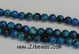 CLR300 15.5 inches 4mm round dyed larimar gemstone beads