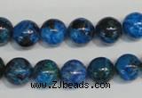 CLR303 15.5 inches 10mm round dyed larimar gemstone beads