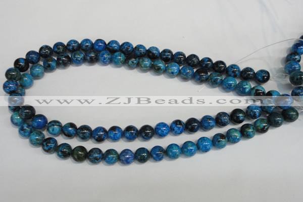 CLR303 15.5 inches 10mm round dyed larimar gemstone beads