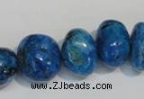 CLR316 15.5 inches 10*18mm nuggets dyed larimar gemstone beads