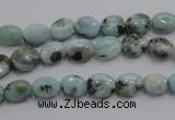 CLR35 15.5 inches 6*8mm oval natural larimar gemstone beads