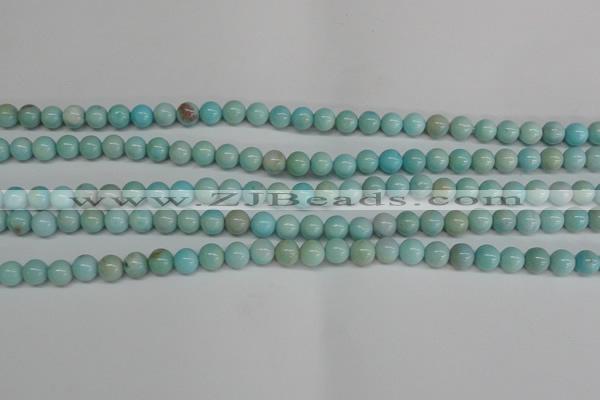 CLR351 15.5 inches 6mm round dyed larimar gemstone beads