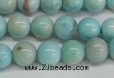 CLR352 15.5 inches 8mm round dyed larimar gemstone beads