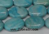 CLR374 15.5 inches 13*18mm oval dyed larimar gemstone beads