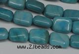 CLR390 15.5 inches 8*10mm rectangle dyed larimar gemstone beads