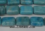 CLR391 15.5 inches 8*12mm rectangle dyed larimar gemstone beads