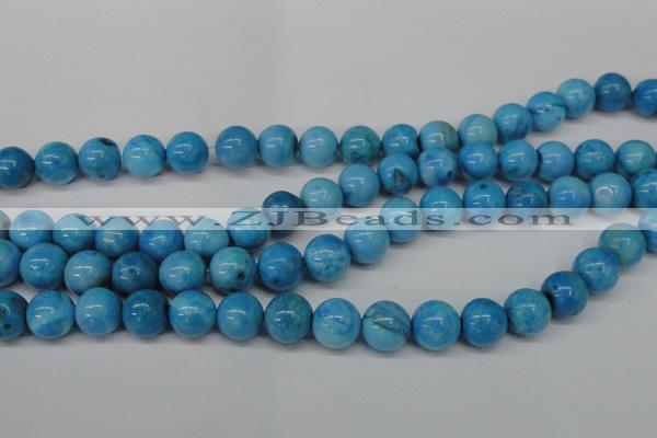 CLR404 15.5 inches 12mm round dyed larimar gemstone beads