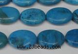 CLR420 15.5 inches 8*12mm oval dyed larimar gemstone beads
