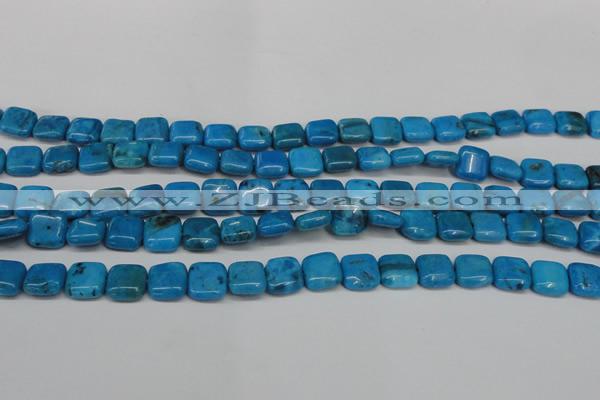 CLR430 15.5 inches 10*10mm square dyed larimar gemstone beads