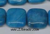 CLR436 15.5 inches 25*25mm square dyed larimar gemstone beads