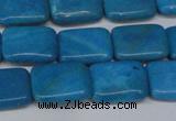 CLR440 15.5 inches 8*12mm rectangle dyed larimar gemstone beads