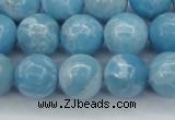 CLR604 15.5 inches 12mm round imitation larimar beads wholesale