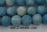 CLR612 15.5 inches 8mm round matte imitation larimar beads