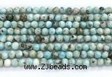 CLR620 15.5 inches 6mm round larimar gemstone beads