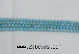 CLR70 15.5 inches 6mm round imitation larimar beads wholesale