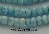 CLR78 15.5 inches 4*6mm rondelle natural larimar gemstone beads