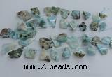 CLR90 Top drilled 15*20mm - 25*35mm freeform larimar beads