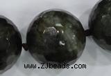 CLS03 15.5 inches 30mm faceted round large black labradorite beads
