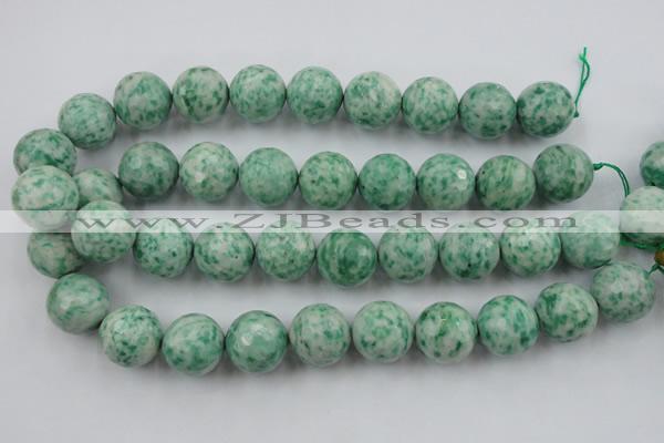CLS150 15.5 inches 20mm faceted round Qinghai jade beads