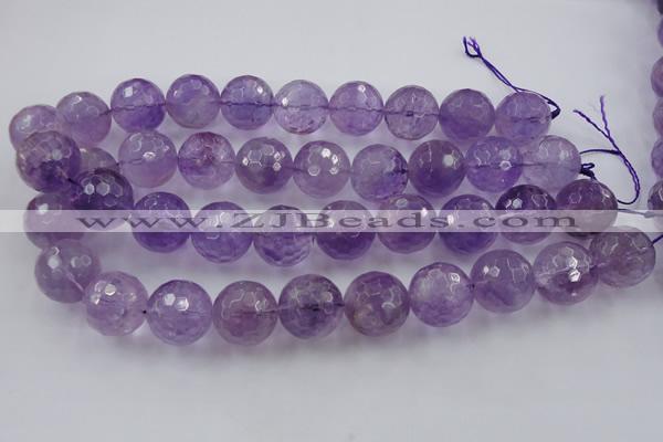 CLS153 15.5 inches 20mm faceted round lavender amethyst beads