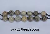 CLS200 7.5 inches 25mm round large chrysanthemum agate beads