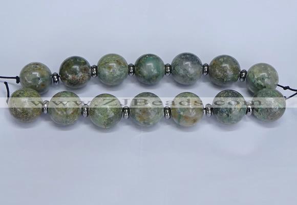 CLS201 7.5 inches 25mm round large Africa stone beads