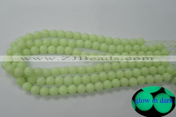 CLU04 15.5 inches 10mm round luminous stone beads wholesale