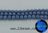 CLU104 15.5 inches 12mm round blue luminous stone beads