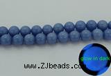 CLU106 15.5 inches 16mm round blue luminous stone beads