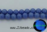 CLU118 15.5 inches 20mm round blue luminous stone beads