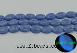 CLU184 15.5 inches 15*20mm oval blue luminous stone beads