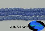 CLU192 15.5 inches 12*12mm square blue luminous stone beads