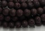 CLV202 15.5 inches 10mm round coffee natural lava beads wholesale