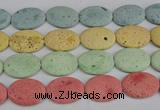 CLV306 15.5 inches 25*35mm oval lava beads wholesale