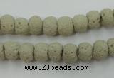 CLV352 15.5 inches 8mm ball dyed lava beads wholesale