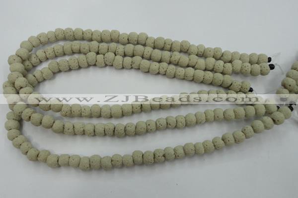 CLV352 15.5 inches 8mm ball dyed lava beads wholesale